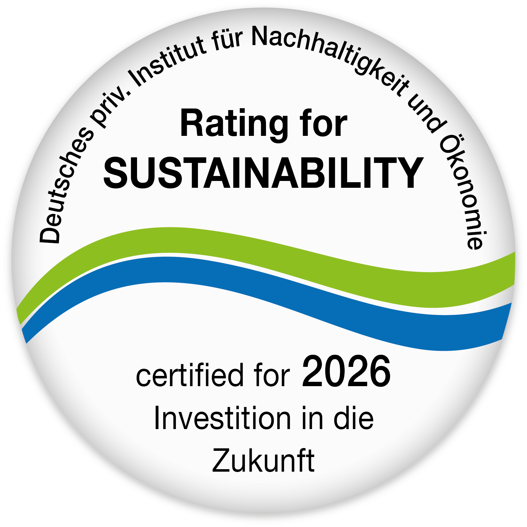 Medaille 2026 Rating for SUSTAINABILITY